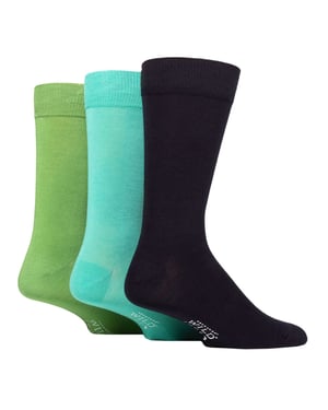 3 Pack Mens Plain Coloured Bamboo Dress Socks