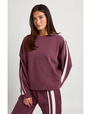 Double Side Striped Oversized Sweatshirt