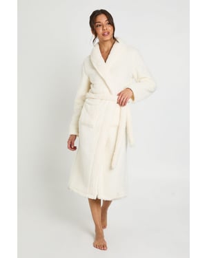 Sherpa Fleece Long Dressing Gown