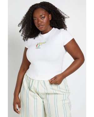 Plus Spicy Margarita Print Baby Tee