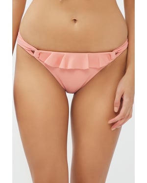 Laag-anzicht Rimpel Bikini Onderkant