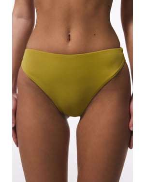 Hoge taille hoge uitsnede bikini onderbroek