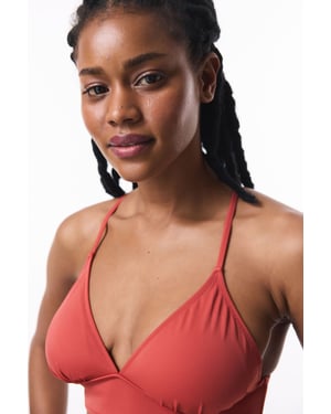 Solid Knit Bralette Bikini Top