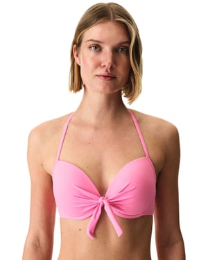 Solid Halter Underwire Bikini Top
