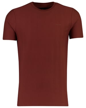 T-shirts State of Art bruin visgraatpatroon donker oud roze