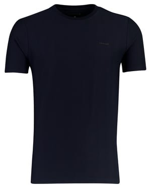 T shirt State of Art donkerblauw met visgraatpatroon