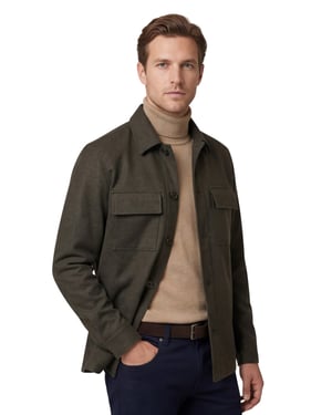 bruin overshirt Profuomo Cutaway Brown