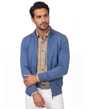 Overshirt Casa Moda beige corduroy
