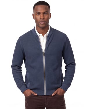 Casa Moda sweatvest donkerblauw katoen
