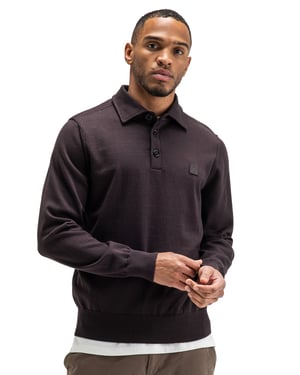 Poloshirt Butcher of Blue bruin wijde fit
