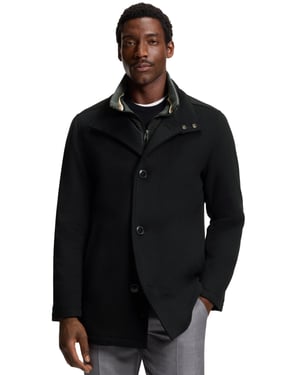 Boss Black H-Coxtan zwart winterjas effen wol normale fit