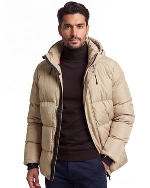 Superdry winterjas beige