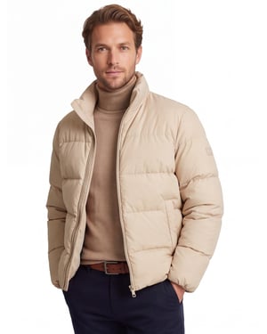 Puffer winterjas Tommy Hilfiger beige