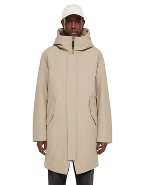 Elvine winterjas waterdicht beige polyester
