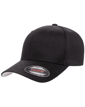 Flexfit Wollig Gekamde Baseballpet (Zwart)