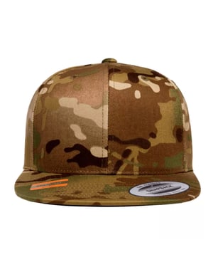 Flexfit Klassieke Camo Snapback Cap (Kaki Groen)