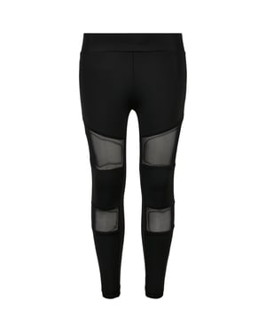 Urban Classics Technische mesh legging voor meisjes (Zwart)