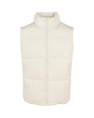 Urban Classics Heren Koord Gilet (Wit zand)