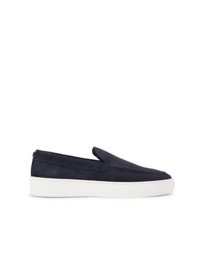Suede Leyton Navy Loafers