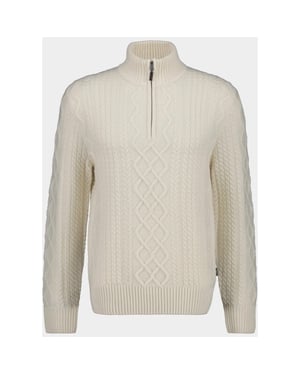 Gant Half zip gebreide kabeltrui van wolmix 8050323/130