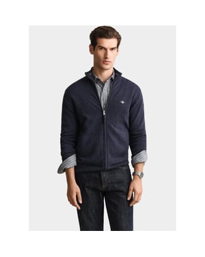Gant Vest heren lamswollen vest met ritssluit 87314/480