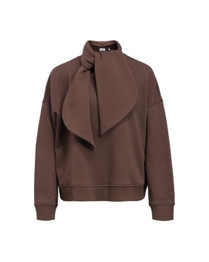 Object objarina l/s oz tie sweatshirt noos 23049534 seal brown