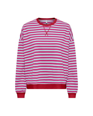 Only onlfreja l/s loose top cs jrs 15380742 ballad blue fuchsia red
