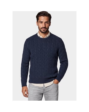 Bos Bright Blue Pullover heren 1191/103 navy