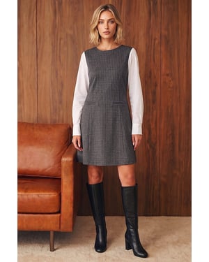 Pinstripe Stretch Dress