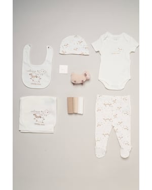 10-Piece Welcome Little One Sheep Gift Set