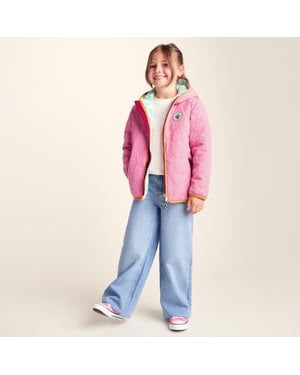 Arapawa Shaun the Sheep Kids Insulated Quilted Coat Microfleece Lining - Candy Floss Pink