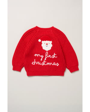 My First Christmas True Knit Chunky Cardigan