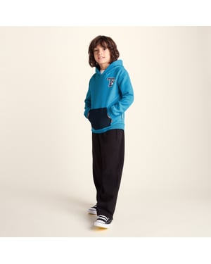 Masham Shaun the Sheep Kids Supersoft Overhead Hoodie - Bondi Blue