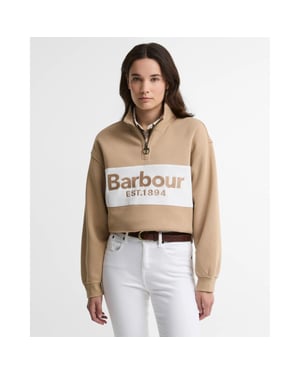 Barbour zaria half zip sweatshirt lol0668 be93 warm trench