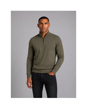 Saint Steve Cas 19480 60036 green melee half zip trui