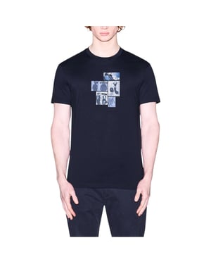 Armani Exchange AF10358 Mens T Shirts Crew Neck Graphic Print Cotton Summer Tee