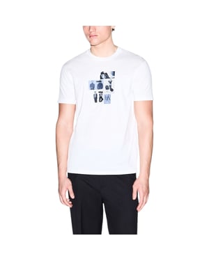 Armani Exchange AF10358 Mens T Shirts Crew Neck Graphic Print Cotton Summer Tee