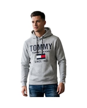 TOMMY JEANS Mens Hoodies Casual Logo Sweatshirts Pullover Hooded Jumpers Top