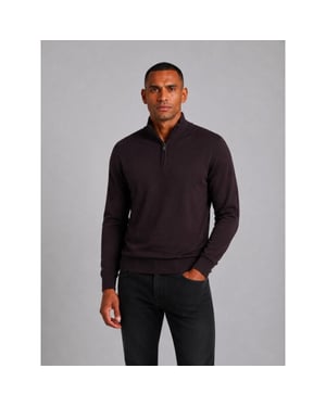 Saint Steve Cas 19480 80032 merlot half zip trui
