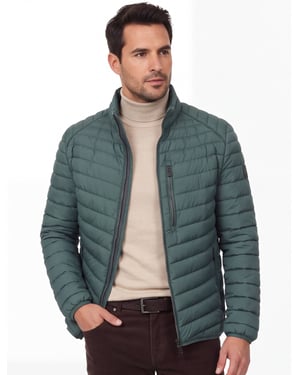Gewatteerde jas Casa Moda turquoise