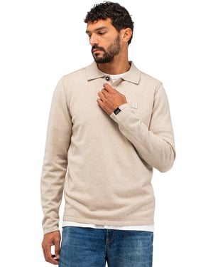 Butcher of Blue polo beige effen