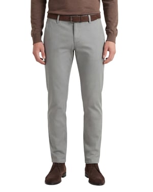 Alberto Rob katoenen chino grijs stretch