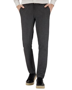 katoenen broek Gardeur grijs
