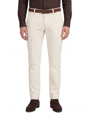 Chino Alberto LOU creme flatfront