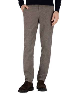 Gardeur pantalon bruin modern fit katoen chino