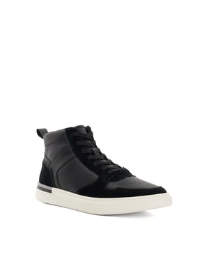 Dune Mens Strictly - High Top Perforated Trainers