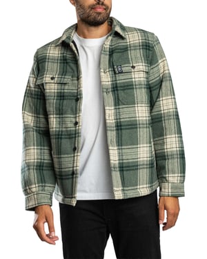 Superdry Borg Gevoerd Miller Overshirt, Groen