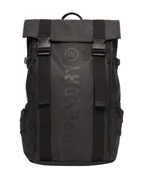 Superdry Rugzak Met Oprolbaar Zeil, Zwart