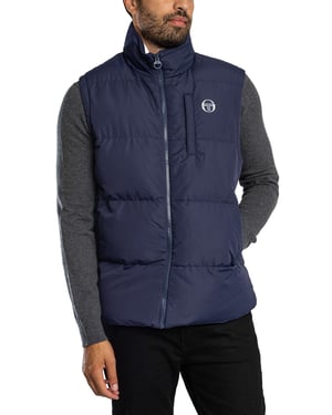Sergio Tacchini Court Gewatteerd Vest, Blauw