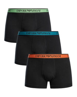 Emporio Armani Trunk 3-Pack, Zwart